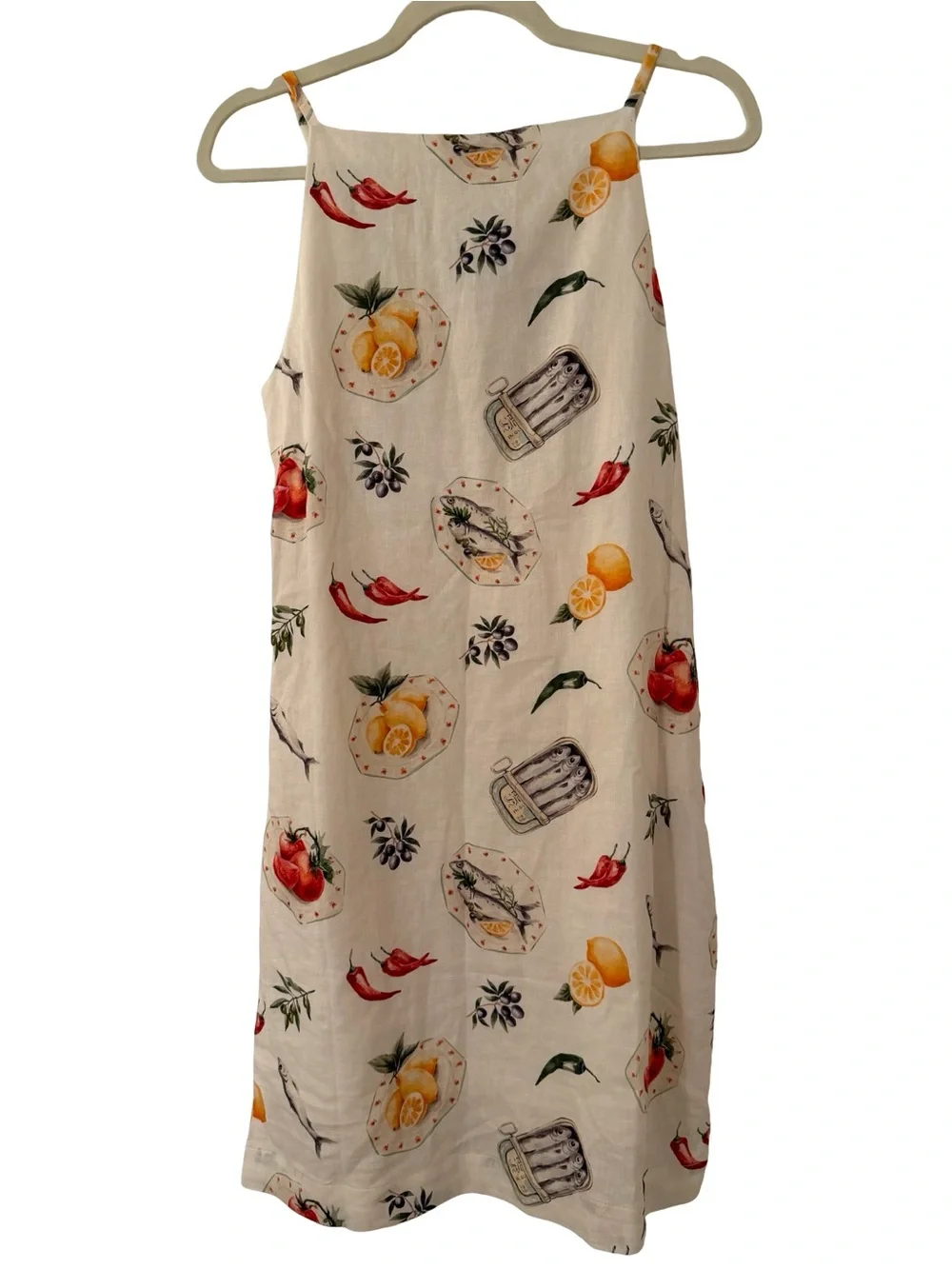 Magaschoni Sardine Linen Mini Dress S NWT - Picture 6 of 10